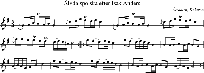 �lvdalspolska efter Isak Anders