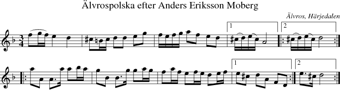 �lvrospolska efter Anders Eriksson Moberg