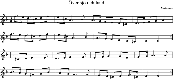 �ver sj� och land