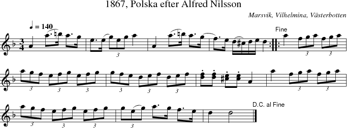 1867, Polska efter Alfred Nilsson