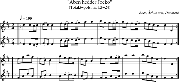 "Aben hedder Jocko"