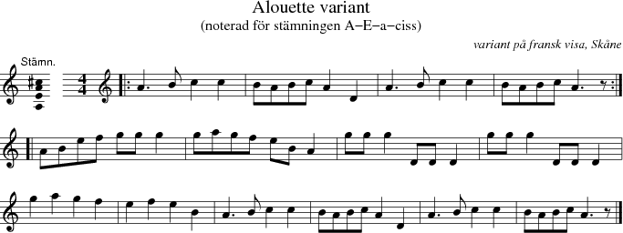 Alouette variant