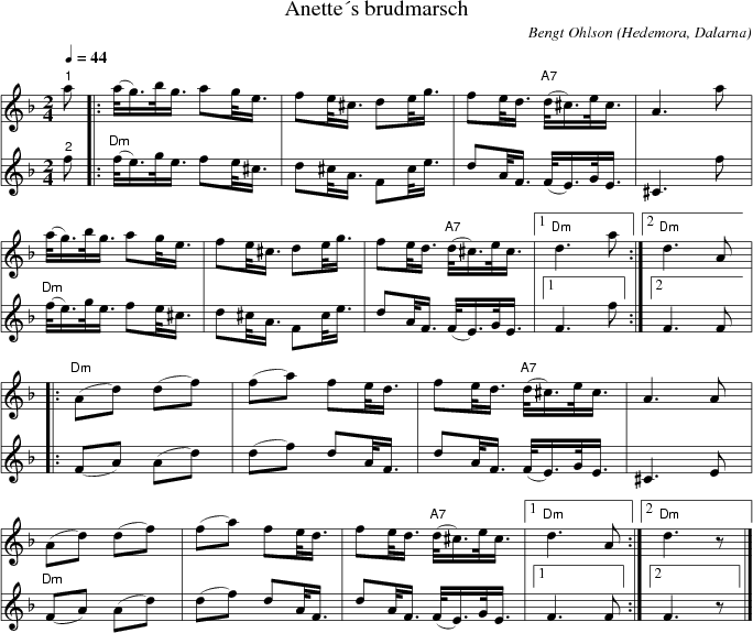 Anettes brudmarsch
