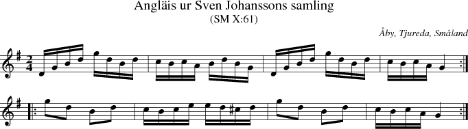 Angl�is ur Sven Johanssons samling