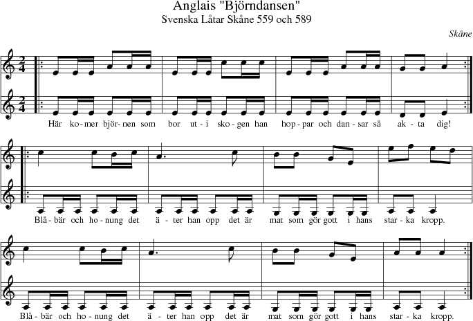 Anglais "Bj�rndansen"