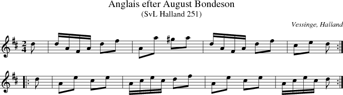 Anglais efter August Bondeson