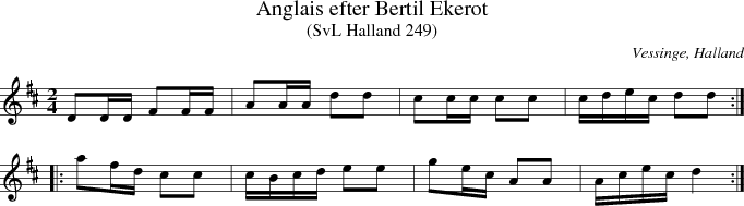 Anglais efter Bertil Ekerot