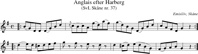 Anglais efter Harberg