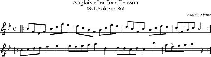 Anglais efter J�ns Persson