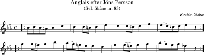 Anglais efter J�ns Persson