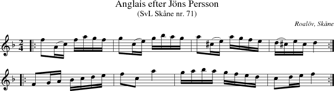 Anglais efter Jns Persson