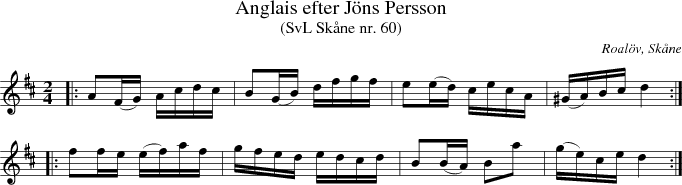 Anglais efter Jns Persson