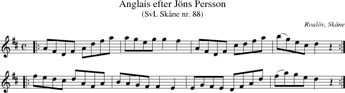 Anglais efter Jns Persson