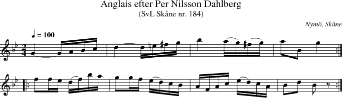 Anglais efter Per Nilsson Dahlberg