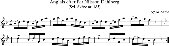 Anglais efter Per Nilsson Dahlberg