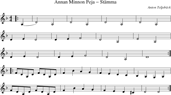 Annan Minnon Peja - Stmma