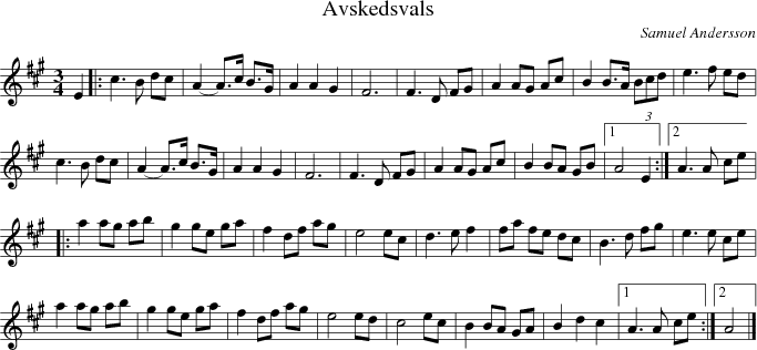 Avskedsvals