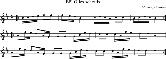Bl Olles schottis