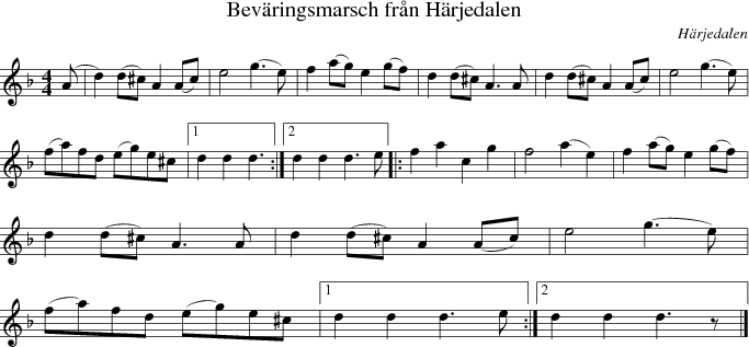 Bevringsmarsch frn Hrjedalen