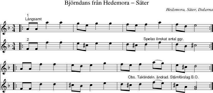 Bjrndans frn Hedemora - Ster