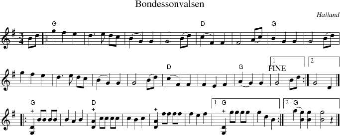 Bondessonvalsen