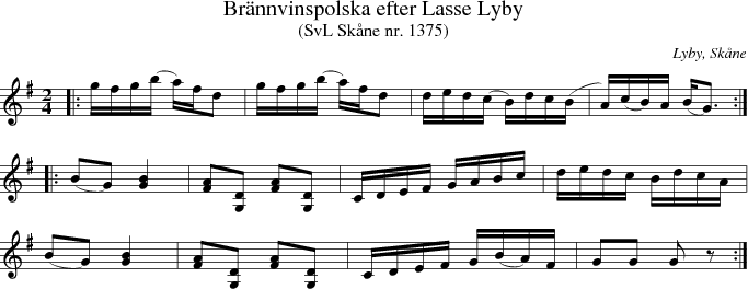 Br�nnvinspolska efter Lasse Lyby