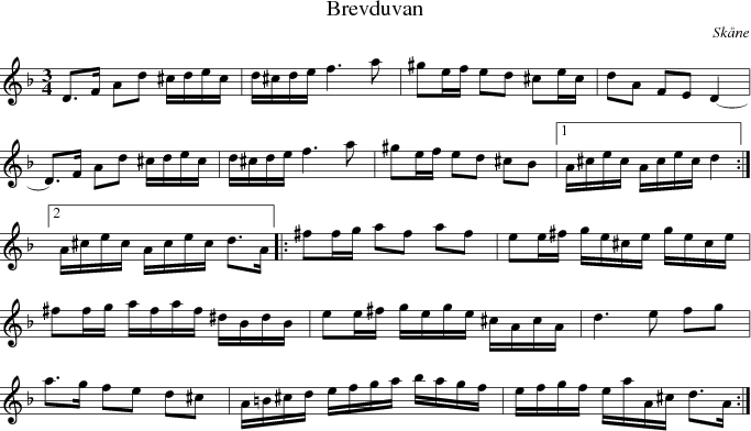 Brevduvan