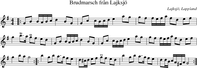 Brudmarsch frn Lajksj