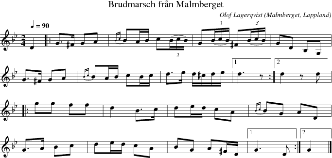 Brudmarsch fr�n Malmberget