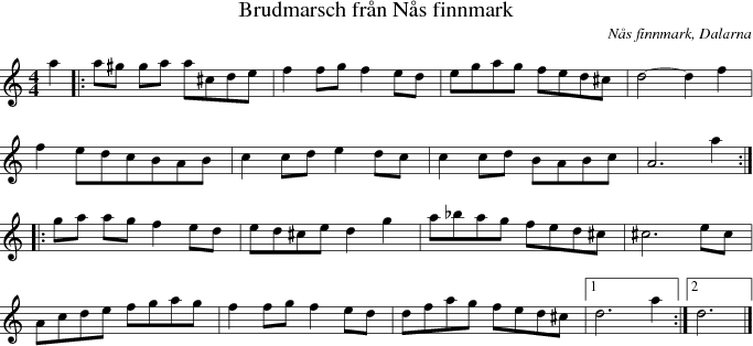 Brudmarsch frn Ns finnmark