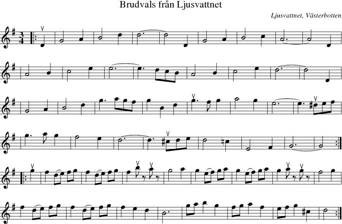 Brudvals frn Ljusvattnet