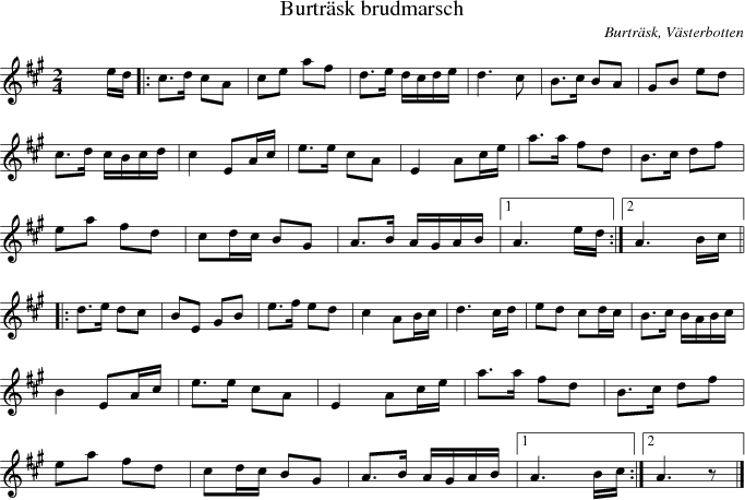 Burtrsk brudmarsch