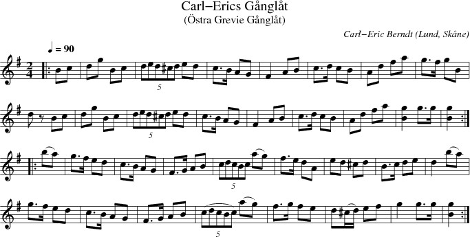 Carl-Erics G�ngl�t