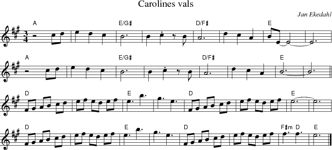 Carolines vals