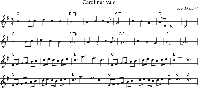 Carolines vals