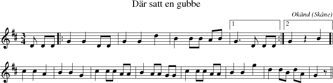 D�r satt en gubbe