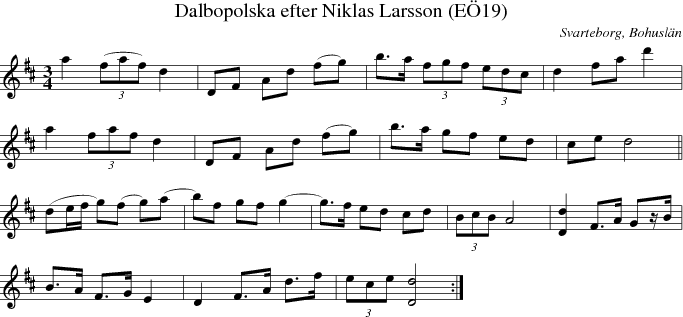 Dalbopolska efter Niklas Larsson (E19)