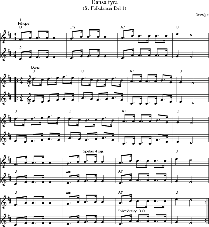 Dansa fyra