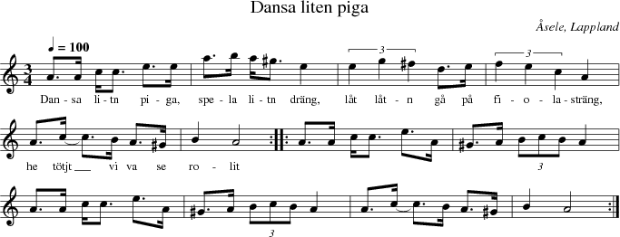 Dansa liten piga