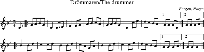 Dr�mmaren/The drummer
