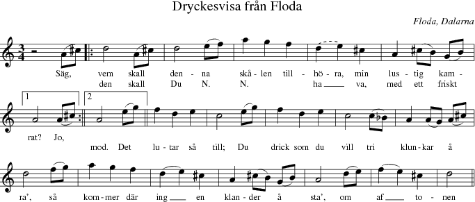 Dryckesvisa frn Floda