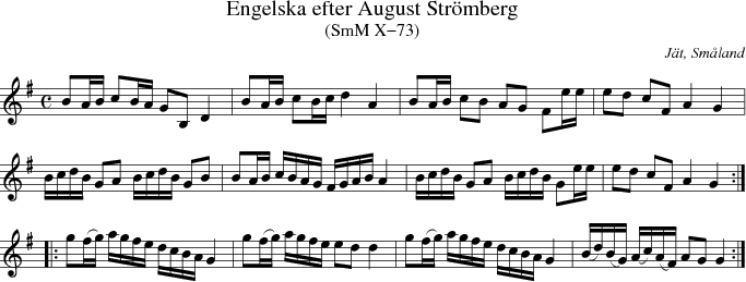 Engelska efter August Strmberg