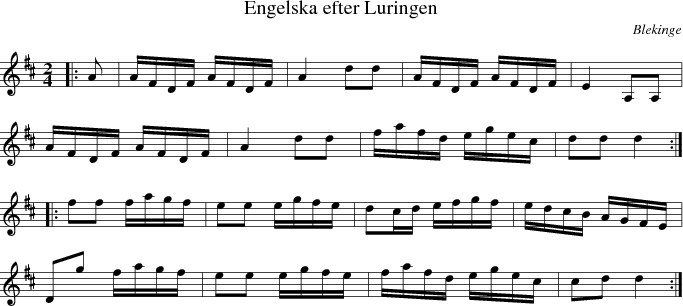 Engelska efter Luringen