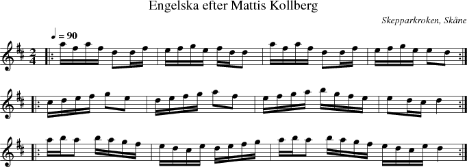 Engelska efter Mattis Kollberg