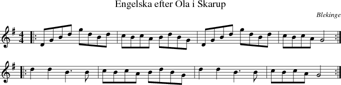 Engelska efter Ola i Skarup