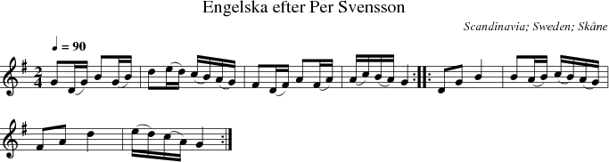 Engelska efter Per Svensson