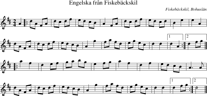 Engelska frn Fiskebckskil