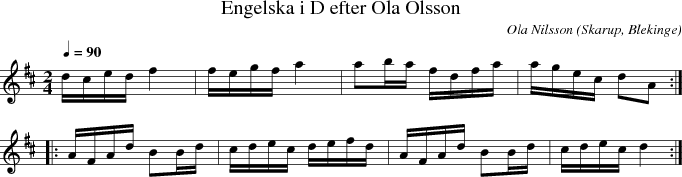 Engelska i D efter Ola Olsson