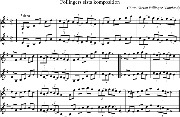 F�llingers sista komposition