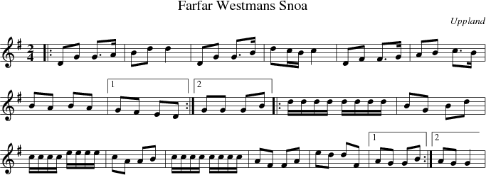 Farfar Westmans Snoa